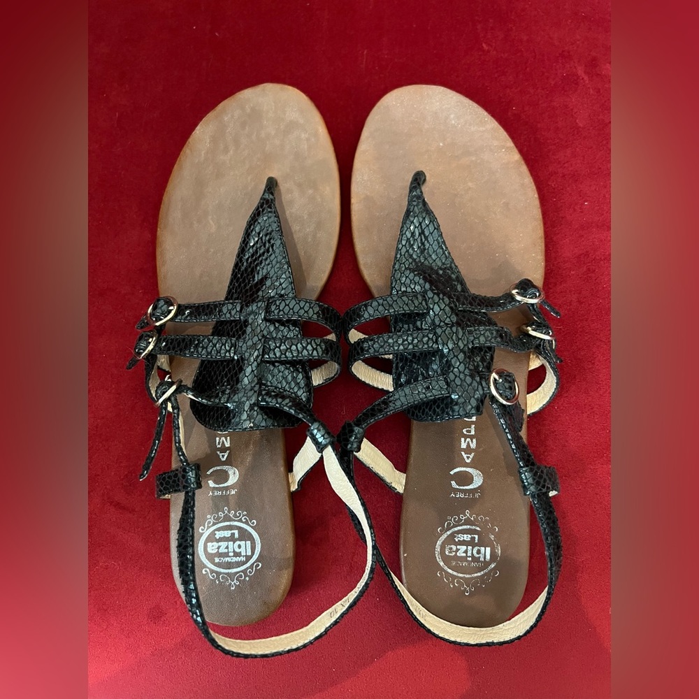 Jeffrey Campbell Handmade Snakeskin Sandals